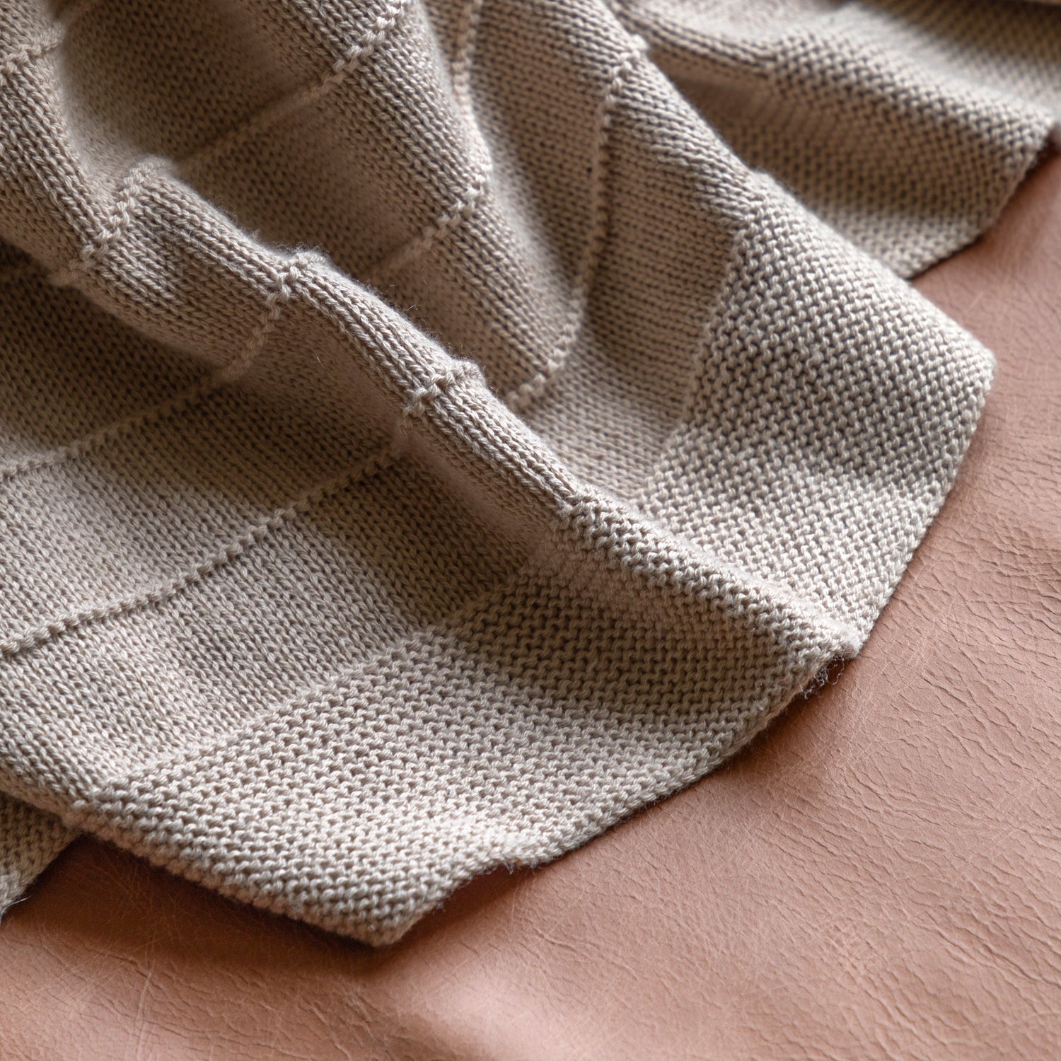 Florence Knit 130cm x 170cm Throw Taupe