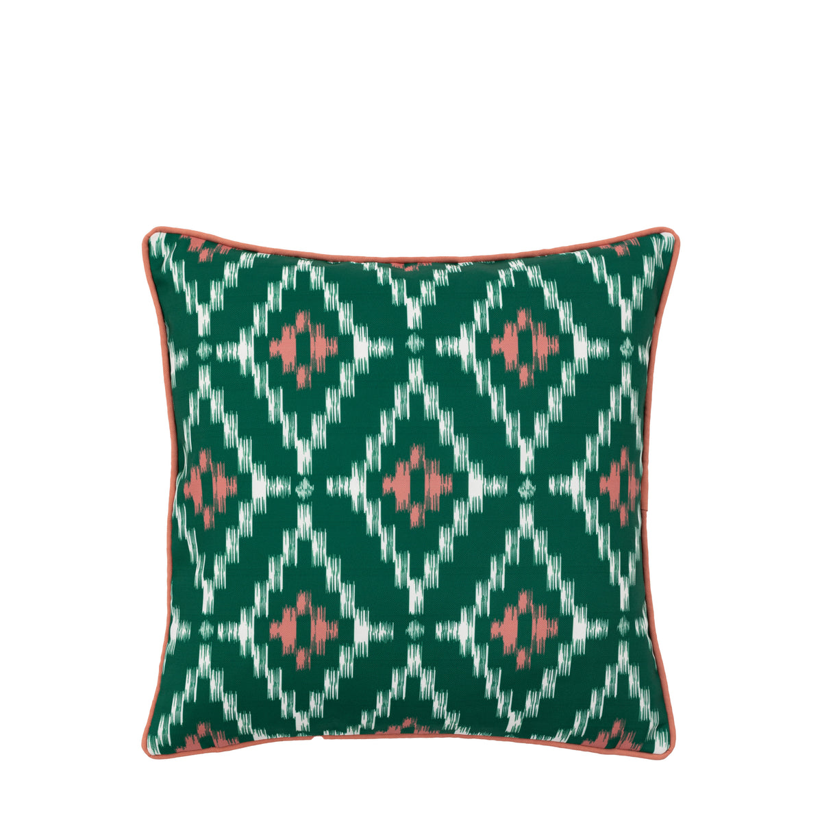 Aroha Geo Printed 45cm x 45cm Outdoor Filled Cushion Green