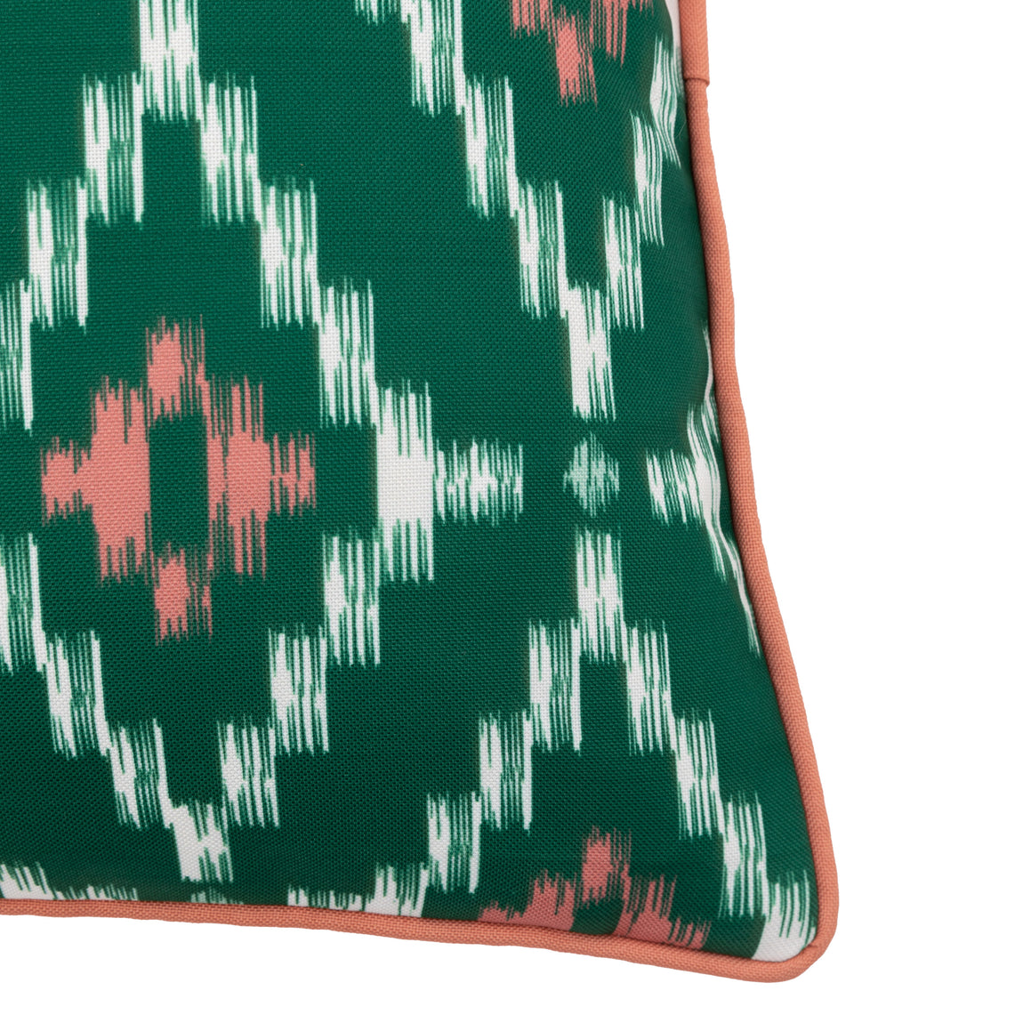 Aroha Geo Printed 45cm x 45cm Outdoor Filled Cushion Green