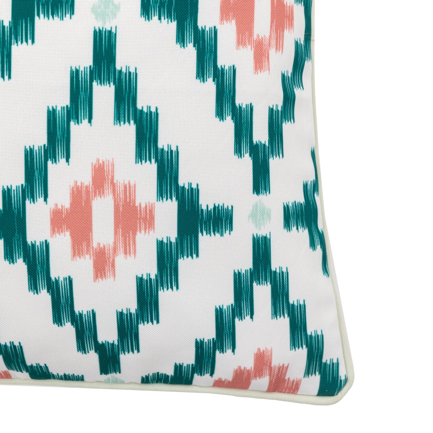Aroha Geo Printed 45cm x 45cm Outdoor Filled Cushion Apricot