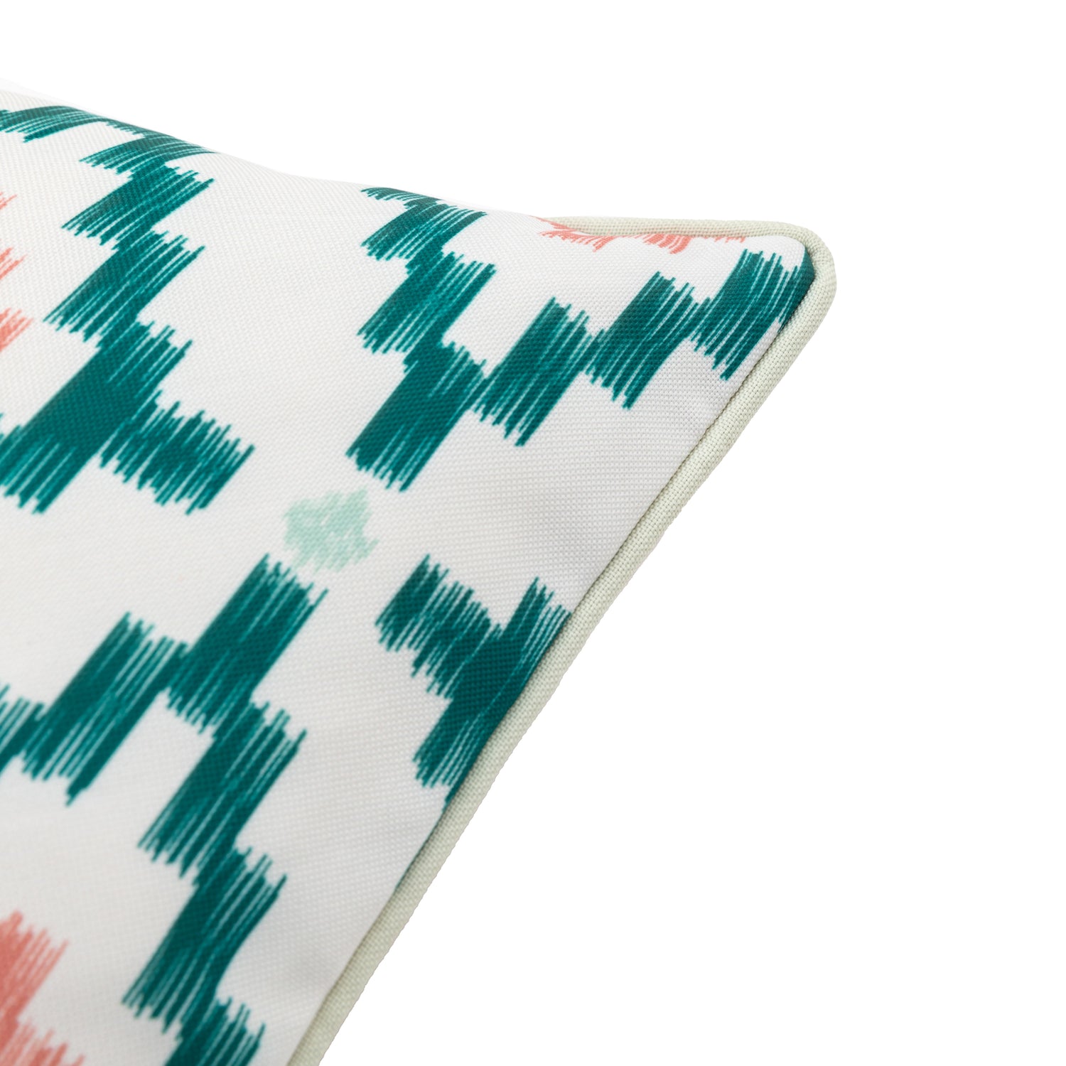 Aroha Geo Printed 45cm x 45cm Outdoor Filled Cushion Apricot