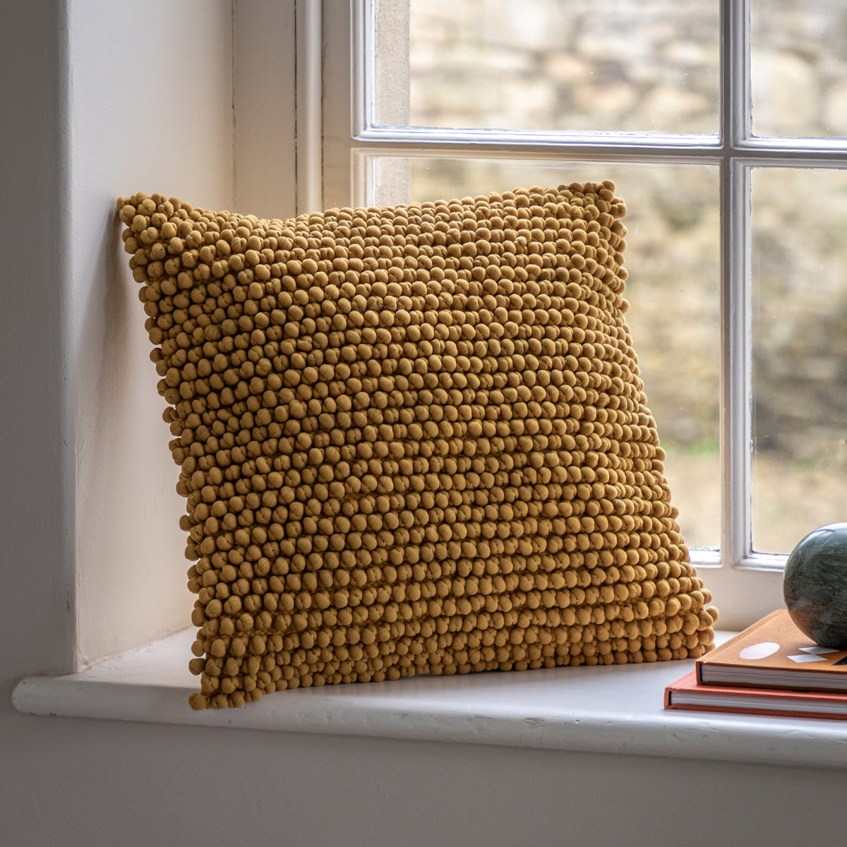 Pino 45cm x 45cm Filled Cushion Ochre