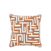 Oskar Applique 45cm x 45cm Feather Filled Cushion Apricot Cream