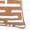 Oskar Applique 45cm x 45cm Feather Filled Cushion Apricot Cream