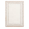 Ithaca Tonal Border Rug 160cm x 230cm Rug Cream