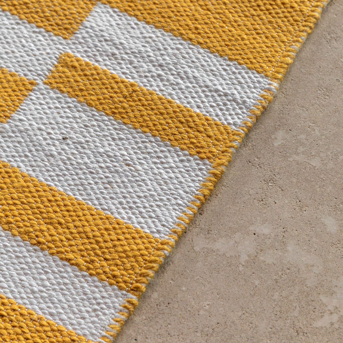 Kingston Jacquard Rug Mustard