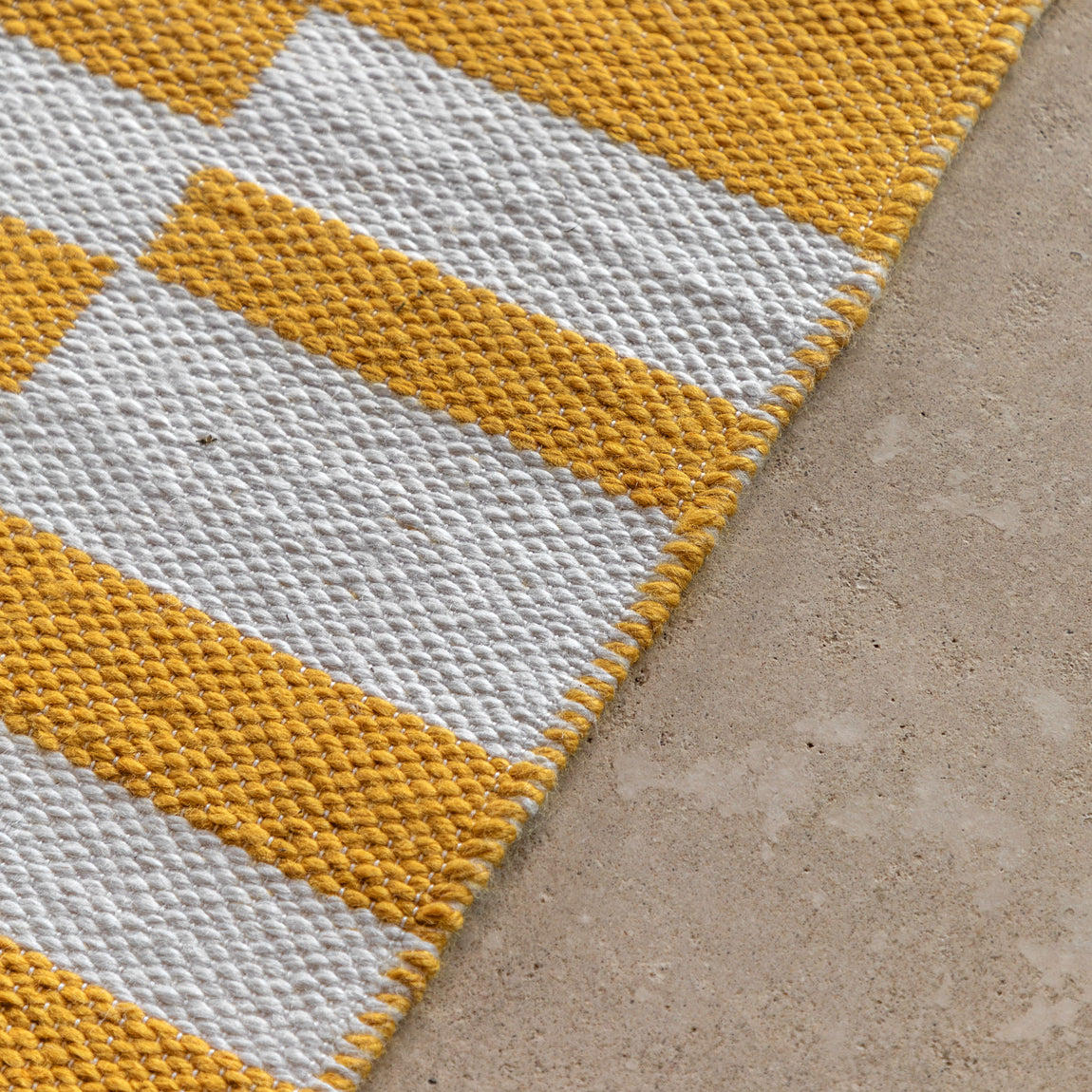 Kingston Jacquard Rug Mustard