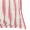 Alston Woven Stripe 45cm x 45cm Filled Cushion Cranberry
