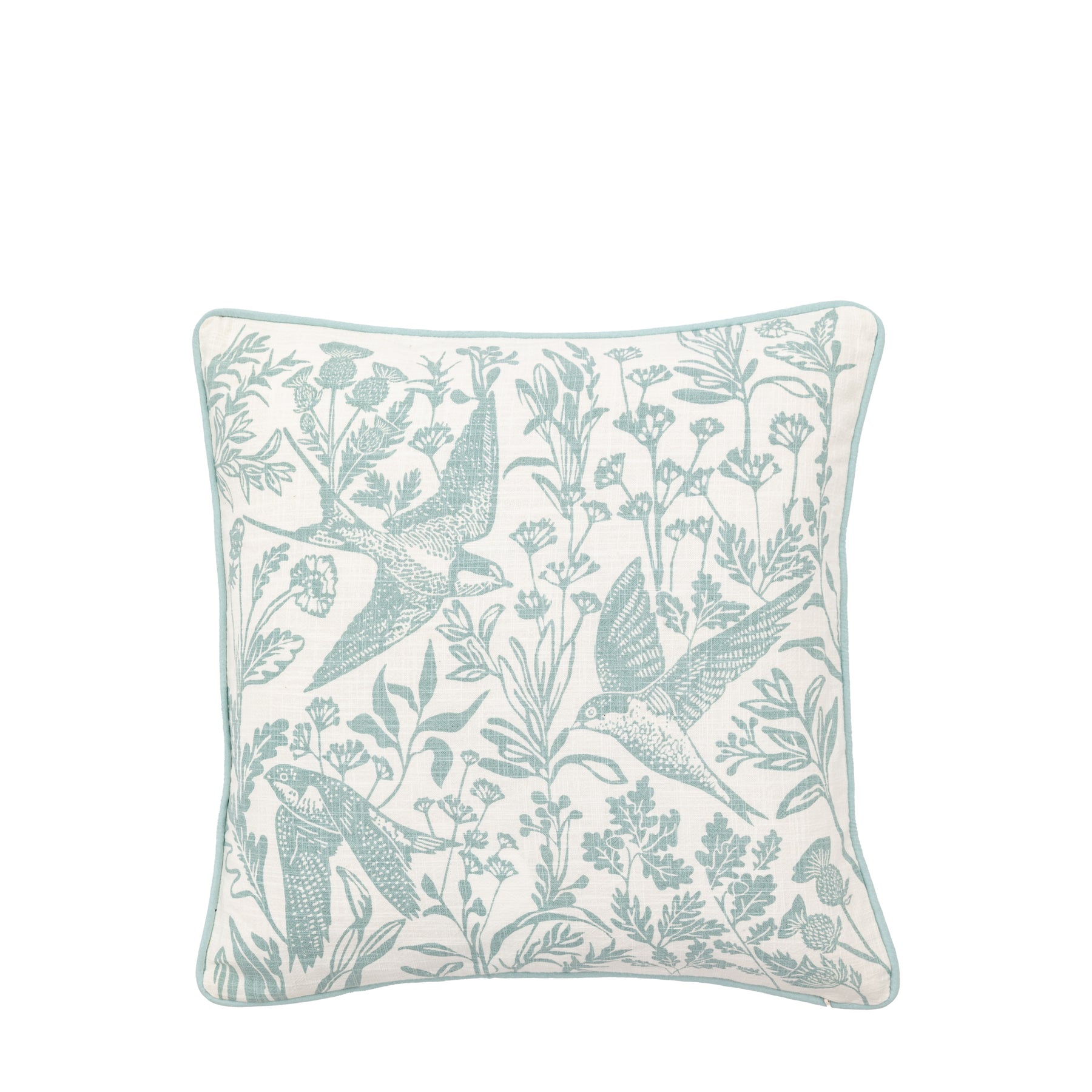 Rosley Birds 45cm x 45cm Filled Cushion Duck Egg