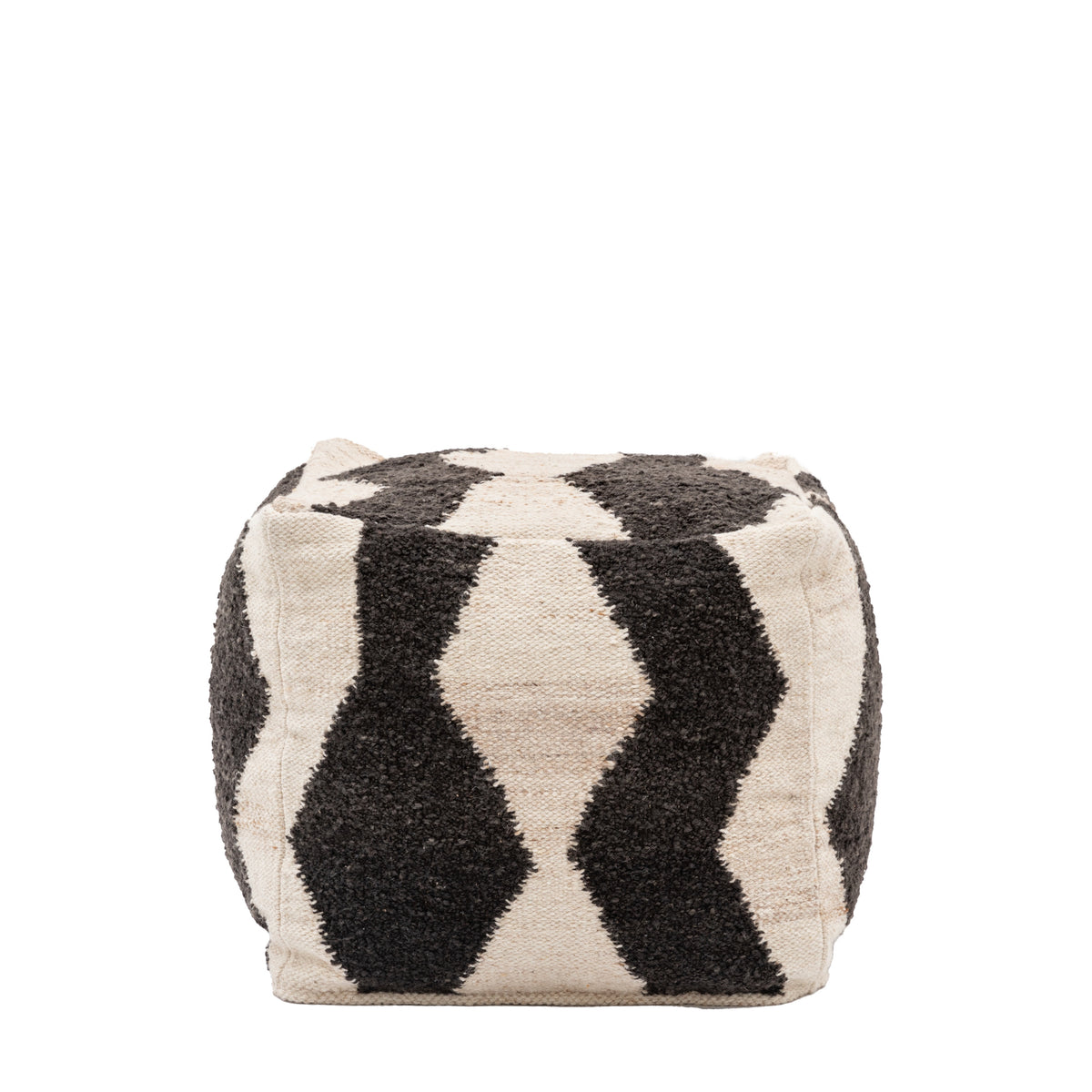 Visby Mono 50cm Pouffe Black