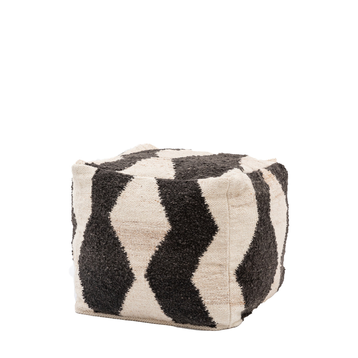 Visby Mono 50cm Pouffe Black