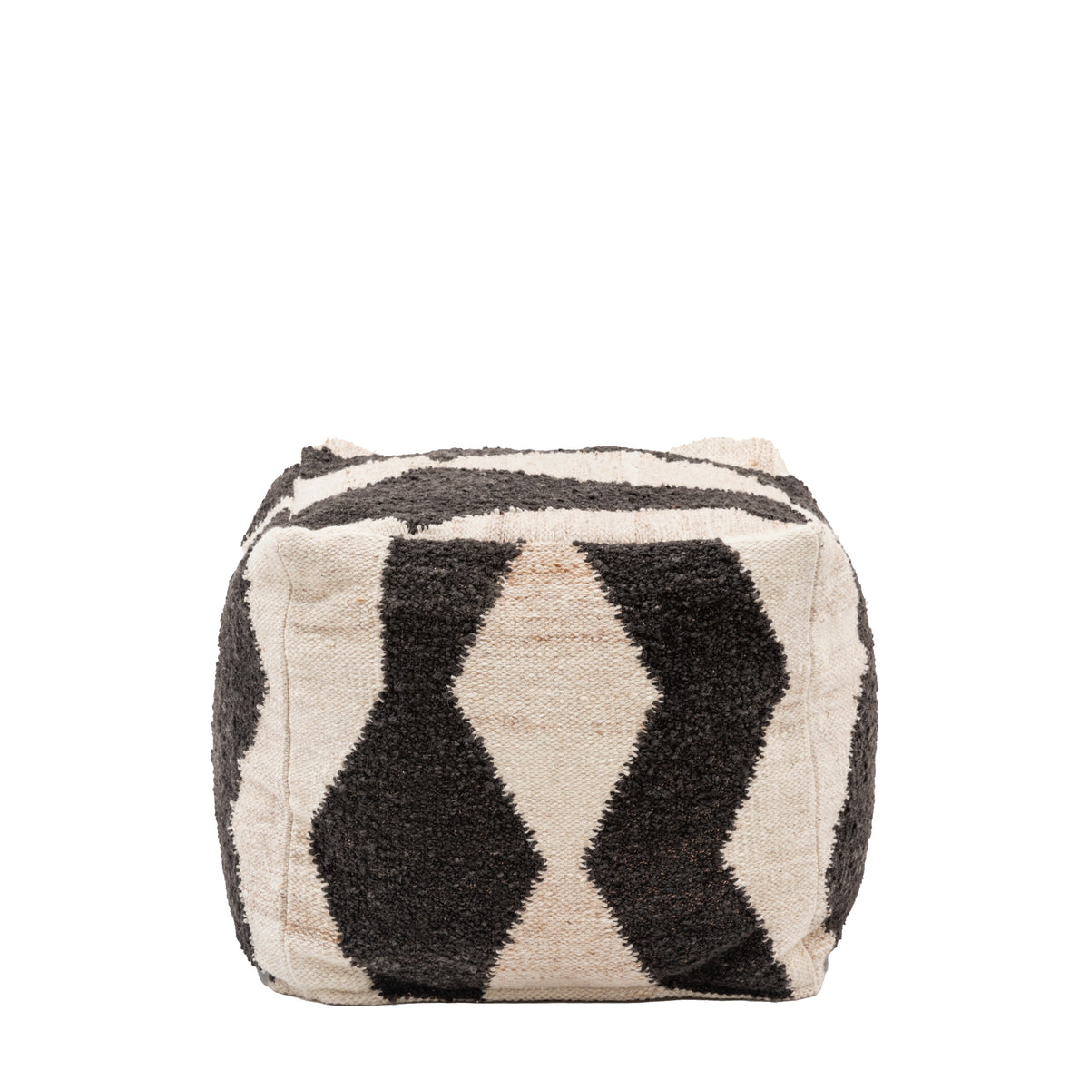 Visby Mono 50cm Pouffe Black