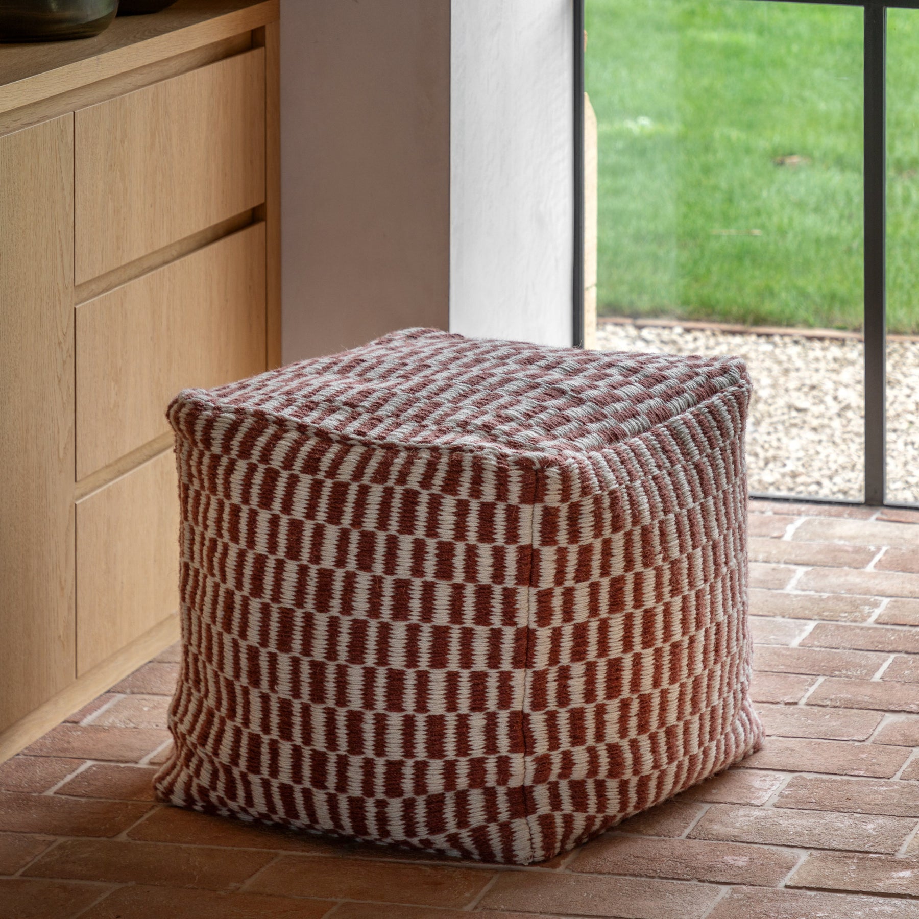 Rauma 50cm Pouffe Nutmeg