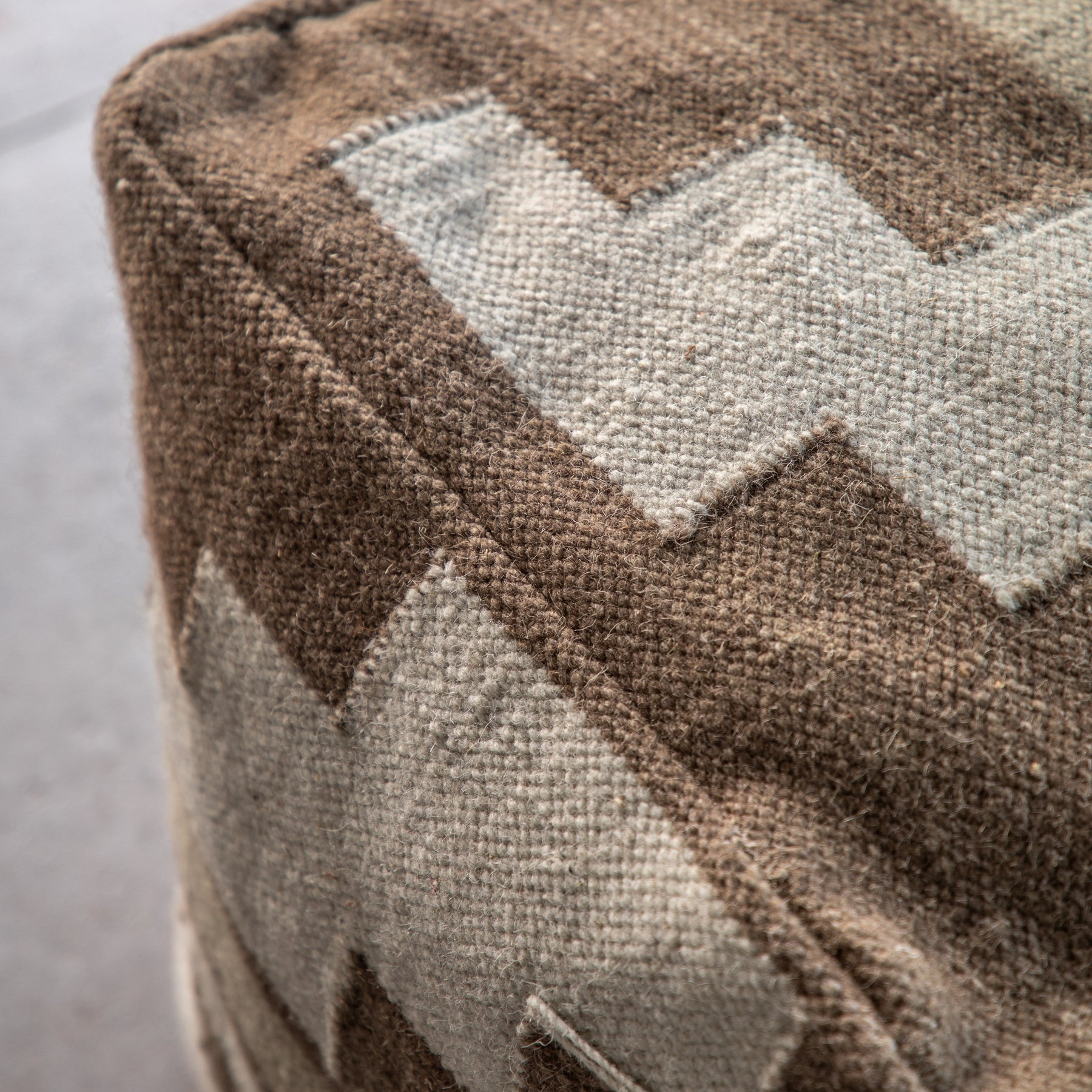 Falun Tonal 50cm Pouffe Biscuit