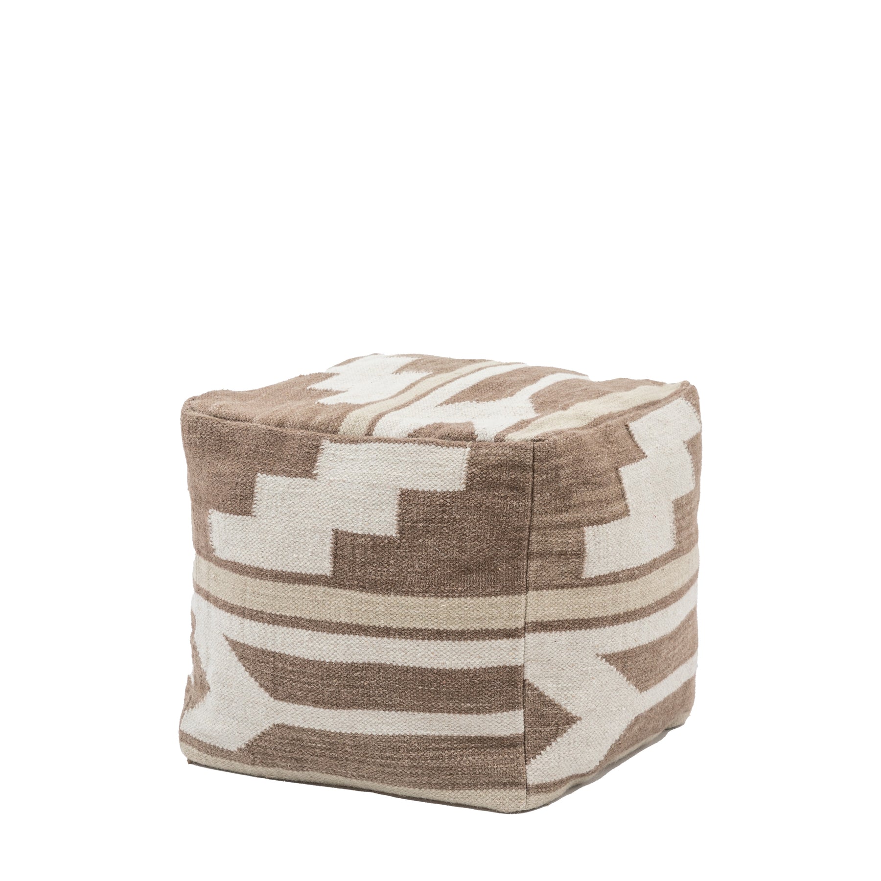 Falun Tonal 50cm Pouffe Biscuit