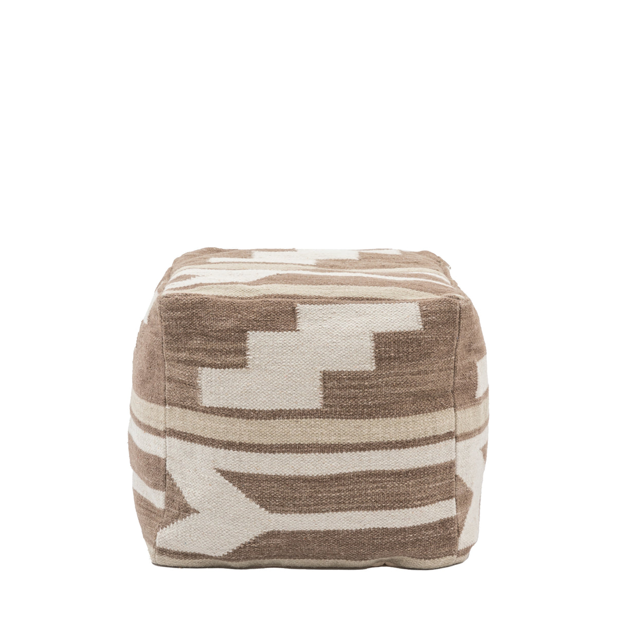 Falun Tonal 50cm Pouffe Biscuit