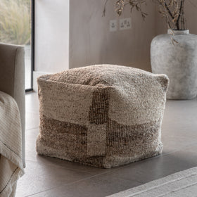 Herning Tonal 50cm Pouffe Natural