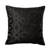 Catherine Lansfield Lattice Cut Velvet Filled Cushion 43cm x 43cm Black