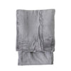 Rolled 140cm x 180cm Flannel Fleece Throw Silver