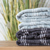 Checkmate 140cm x 180cm Rolled Fleece Throw Grey