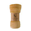 Rolled 140cm x 180cm Flannel Fleece Throw Camel