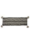Tufted 35cm x 90cm Filled Boudoir Black Cream