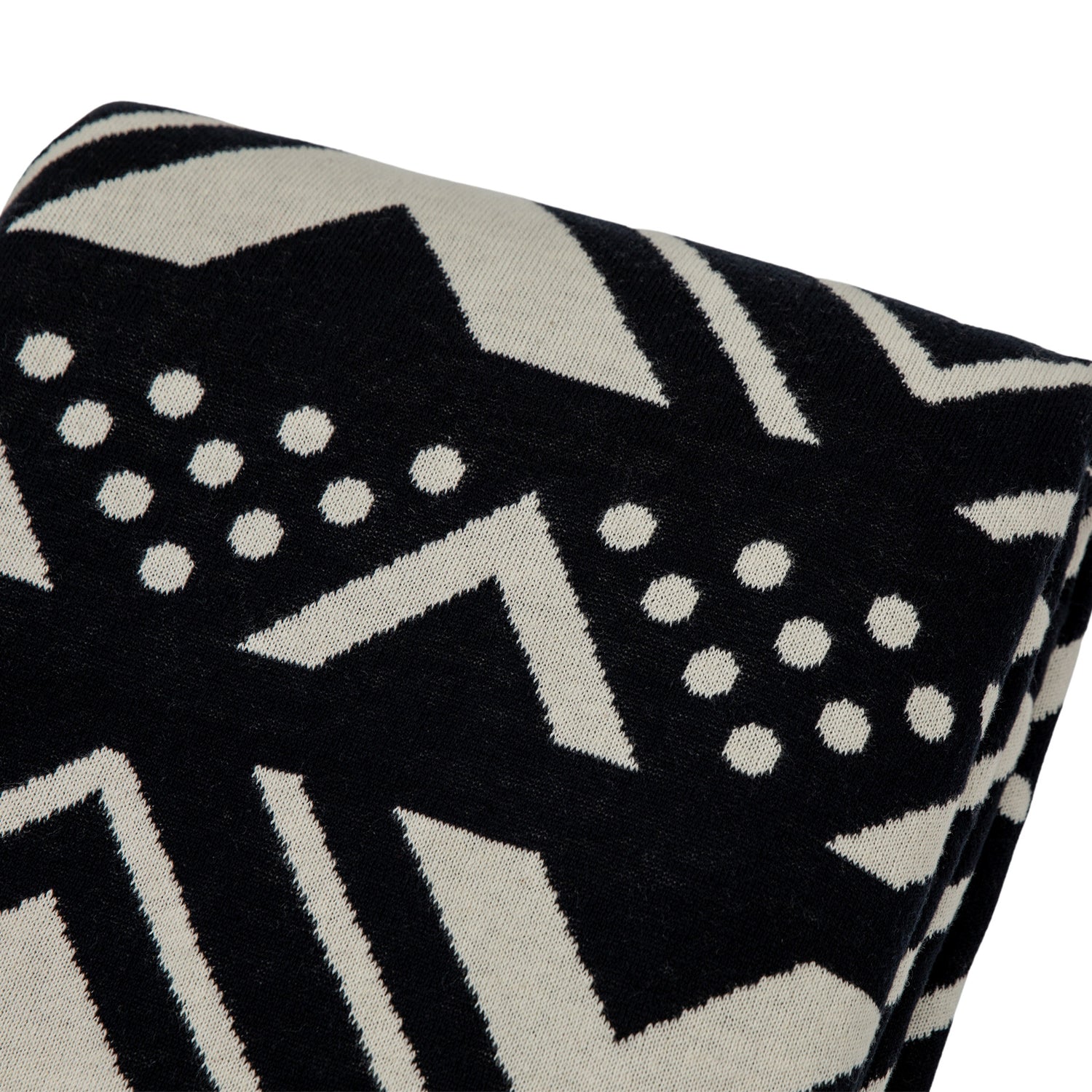Houndslow Knit 130cm x 170cm Reversible Sherpa Throw Black