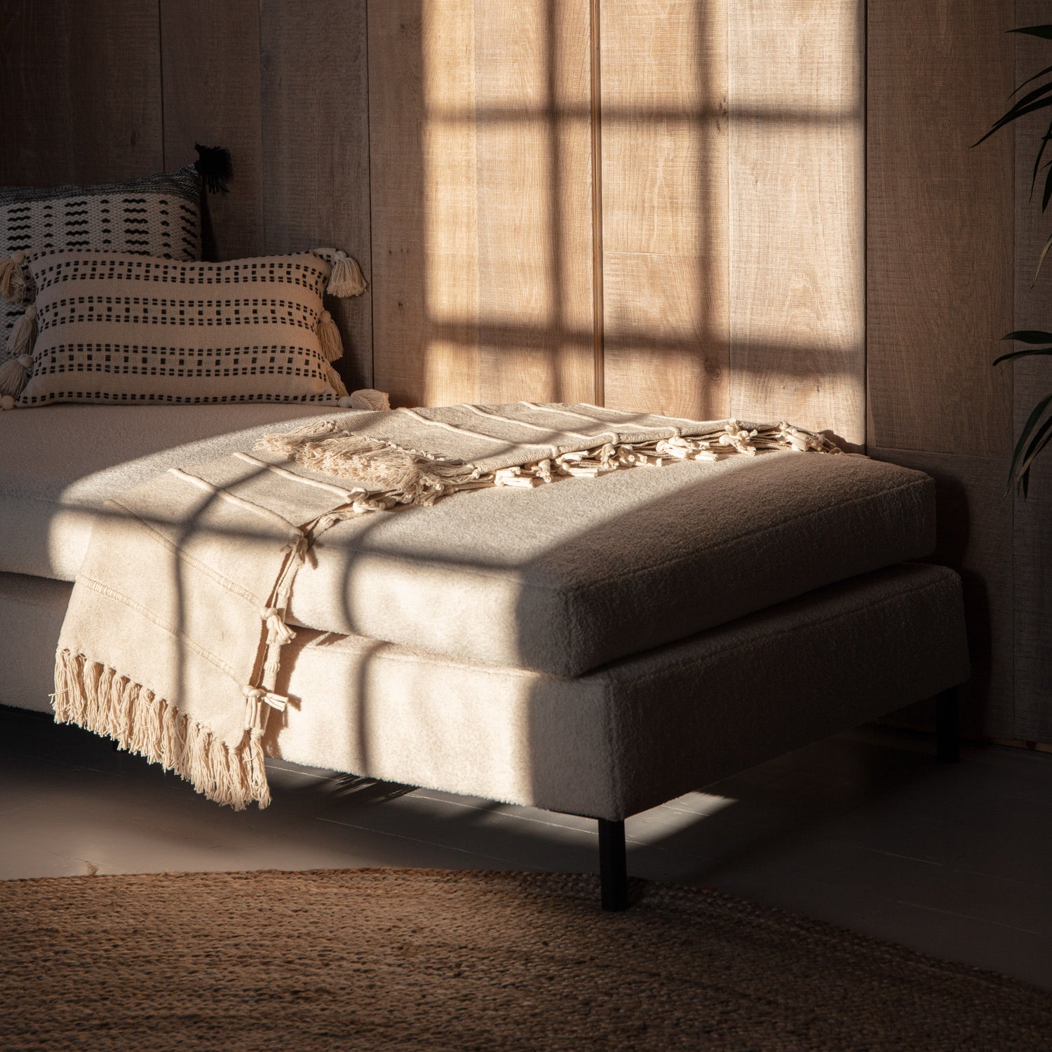 Sattal 130cm x 180cm Throw Natural
