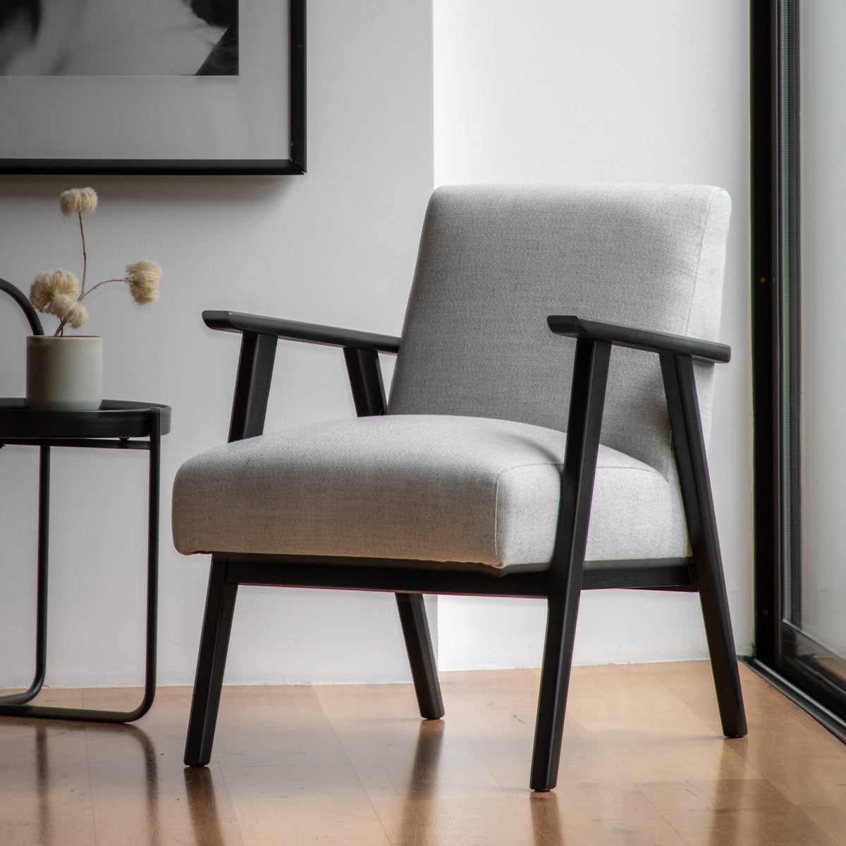 Neyland Arm Chair Mottled Stone