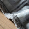 Tartan 152cm x 177cm Sherpa Throw Grey