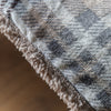 Tartan 152cm x 177cm Sherpa Throw Natural