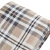 Tartan 152cm x 177cm Sherpa Throw Natural