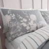 Catherine Lansfield Meadowsweet Floral Duvet Cover Bedding Set Pink Grey