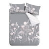 Catherine Lansfield Meadowsweet Floral Duvet Cover Bedding Set Pink Grey
