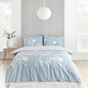 NATTJASMIN dekbedovertrek en 2 kussenslopen, blauw/groen, 240x220/50x60 cm - België NATTJASMIN dekbedovertrek en 2 kussenslopen, blauw/groen, 240x220/50x60 cm - België