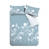 Catherine Lansfield Meadowsweet Floral Duvet Cover Bedding Set Blue