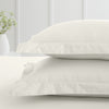 Bianca 200 Thread Count Cotton Percale Extra Deep Pair of Oxford Pillowcases Cream