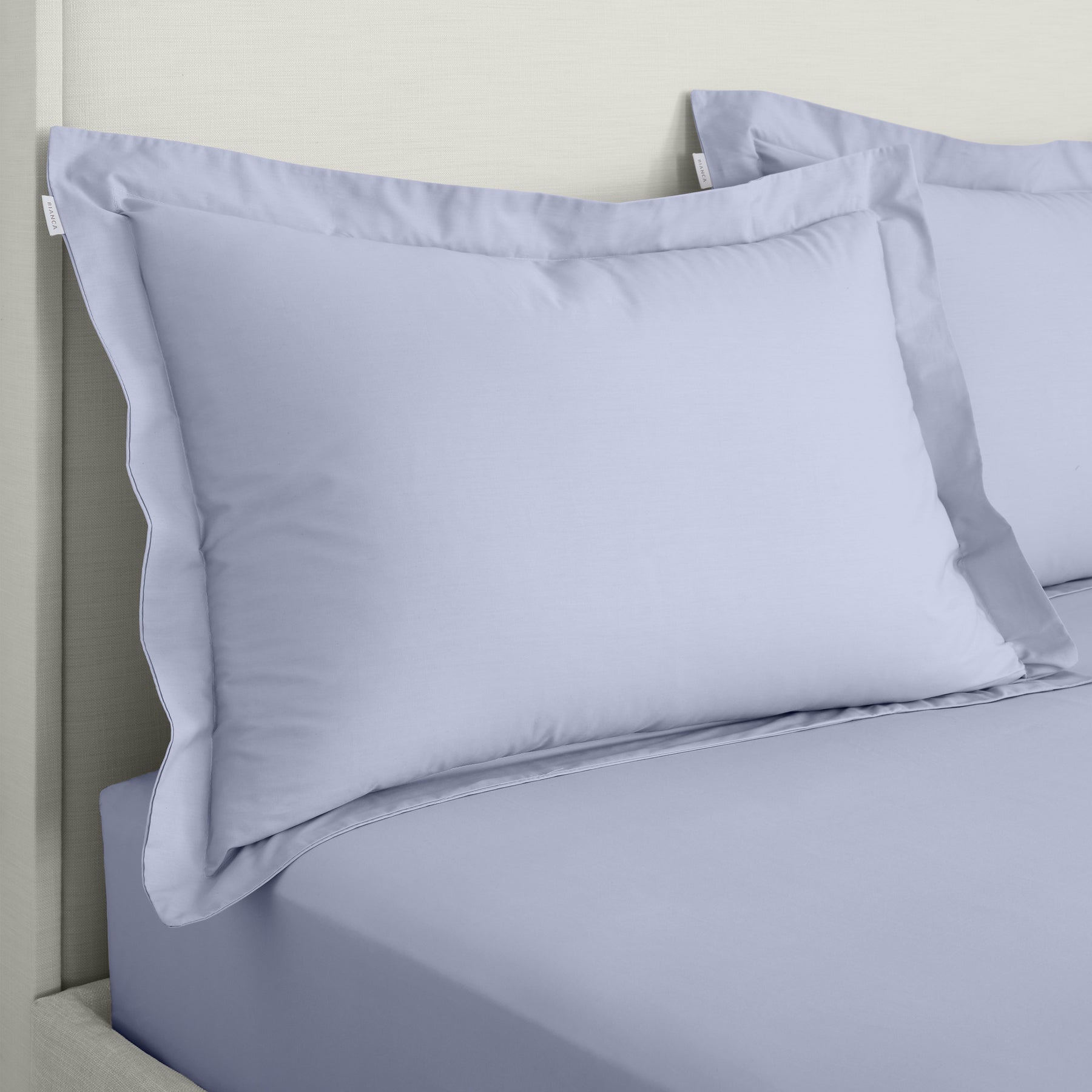 Bianca 200 Thread Count Cotton Percale Extra Deep Pair of Oxford Pillowcases Lavender