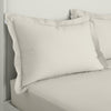 Bianca 200 Thread Count Cotton Percale Extra Deep Pair of Oxford Pillowcases Natural