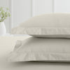 Bianca 200 Thread Count Cotton Percale Extra Deep Pair of Oxford Pillowcases Natural