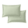 Bianca 200 Thread Count Cotton Percale Extra Deep Pair of Oxford Pillowcases Sage