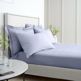 Bianca 200 Thread Count Cotton Percale Extra Deep Bed Linen Fitted Sheet Lavender