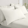 Bianca 200 Thread Count Cotton Percale Extra Deep Pair of Housewife Pillowcases Cream