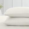Bianca 200 Thread Count Cotton Percale Extra Deep Pair of Housewife Pillowcases Cream