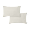 Bianca 200 Thread Count Cotton Percale Extra Deep Pair of Housewife Pillowcases Cream