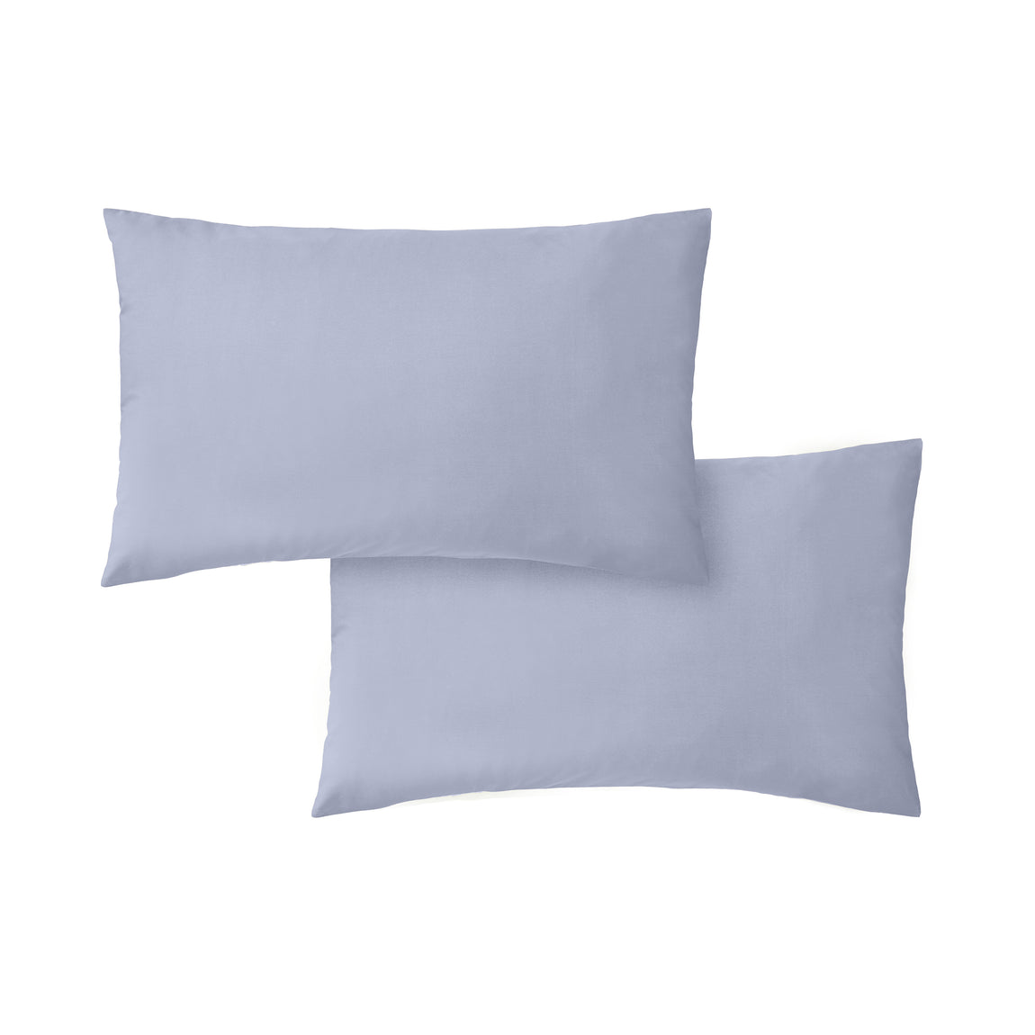 Bianca 200 Thread Count Cotton Percale Pair of Housewife Pillowcases Lavender