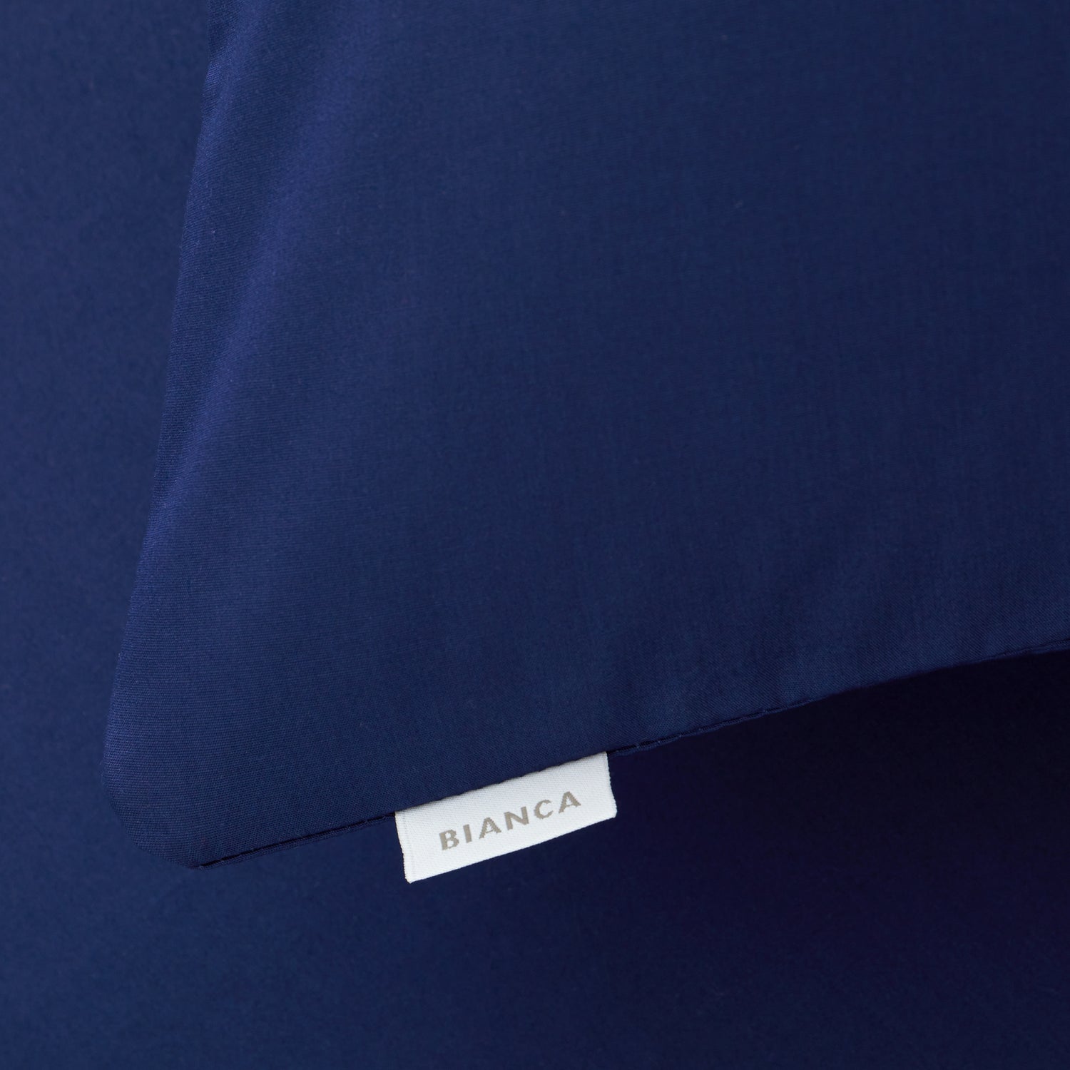 Bianca 200 Thread Count Cotton Percale Pair of Housewife Pillowcases Navy