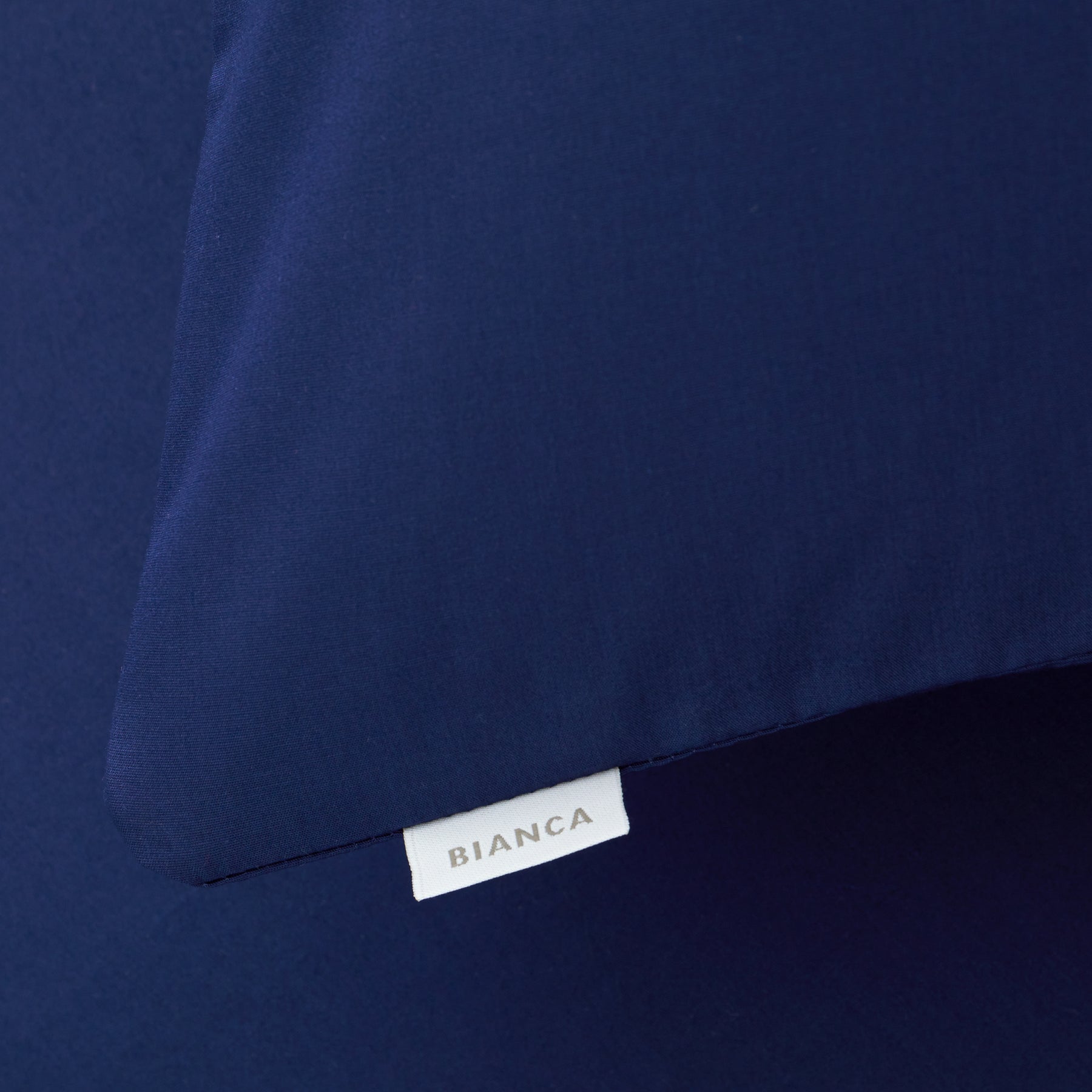 Bianca 200 Thread Count Cotton Percale Extra Deep Pair of Housewife Pillowcases Navy