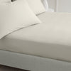 Bianca 200 Thread Count Cotton Percale Extra Deep Bed Linen Fitted Sheet Natural