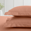 Bianca 200 Thread Count Cotton Percale Extra Deep Pair of Oxford Pillowcases Clay
